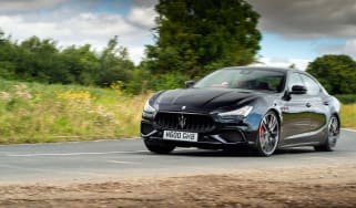 Maserati Ghibli Trofeo review – front cornering